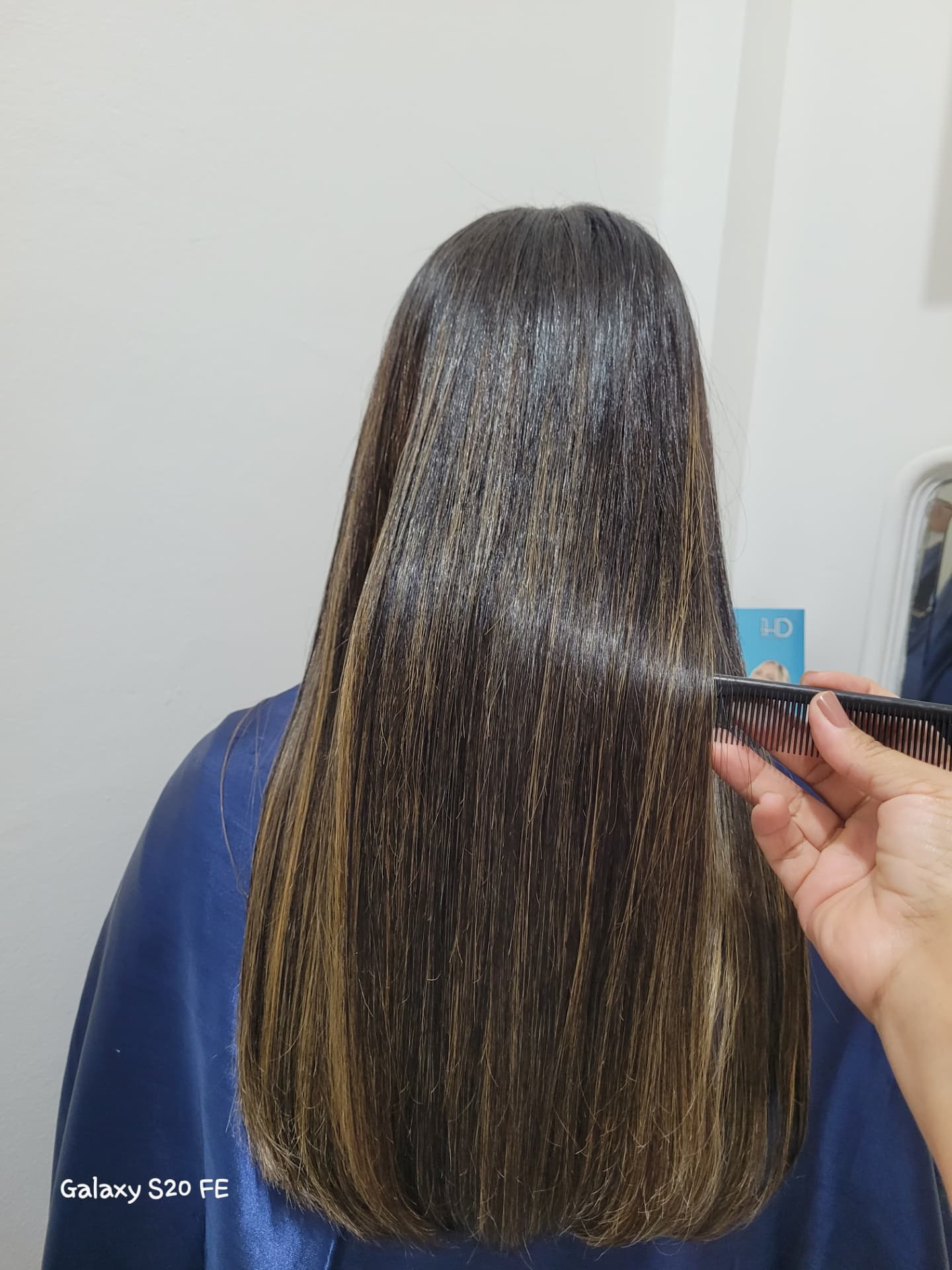 Fios alinhados e com brilho — resultado